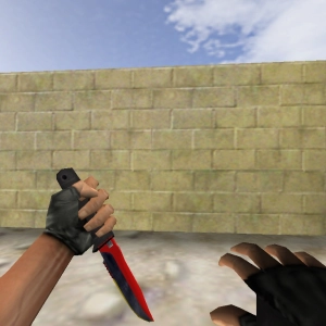 Knife in Black and Red