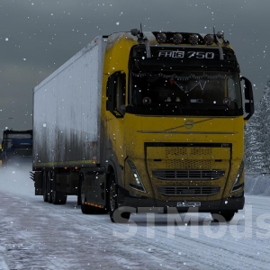 Mod VOLVO FH5 2021 WINTER versiunea 1.0 pentru Euro Truck Simulator 2 (v1.53)