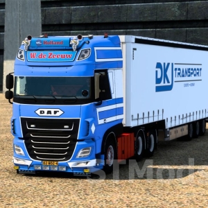 Mod DAF XF 116 + Trailer William de Seeland versiunea 18.0 pentru Euro Truck Simulator 2 (v1.51.x, - 1.53.x)